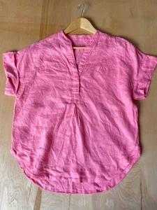 M&S size 10 Linen Blouse Marks & Spencer Top Shirt holiday beachwear cottagecore - Picture 1 of 5
