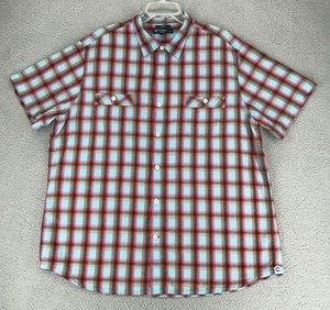 Camisa Cremieux Hombre Talla XXL Calce Ajustado Manga Corta Abotonada 100% Algodón Cuadros - Imagen 1 de 11