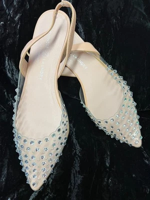 Zapatos planos chinos con pedrería talla 10/41 Foto 1 de 4