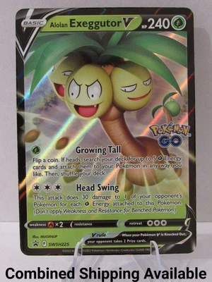 Alolan Exeggutor V - SWSH225 SWSH: Sword & Shield Promo Cards NM Holo  12187 - Image 1 of 2