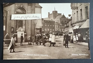 Market Place, Romsey. Postal fotográfica antigua pbl de Sillence - Imagen 1 de 2