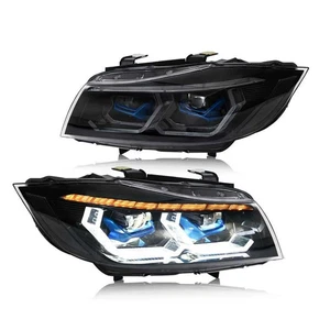 Front Halogen Headlights for 2009-12 BMW 3-Series E90 E91 320i 323i 325 330 335 - Picture 1 of 17