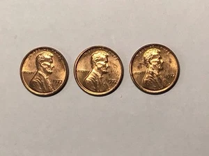 (3) 1972 S LINCOLN MEMORIAL CENTS UNC NOT PERFECT/ FREE SHIPPING - Picture 1 of 2