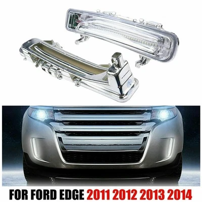 For Ford Edge 2011 2012 2013 2014 2Pcs Front LED Fog Light Daytime Running Lamp - Image 1 of 4