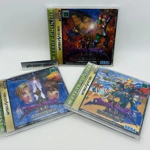 Lot 3 Shining Force III Scenario 1 2 3 set Sega Saturn SS Games Japan JP w/Box - Picture 1 of 17