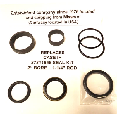 87311856 Case-IH y New Holland Kit de juntas de repuesto (2" diámetro con varilla de 1-1/4")  Foto 1 de 4