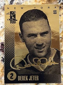 2004 Merrick Mint DEREK JETER Laser Line Gold Signature Edition Mint. "HOF" AUTO - Bild 1 von 2