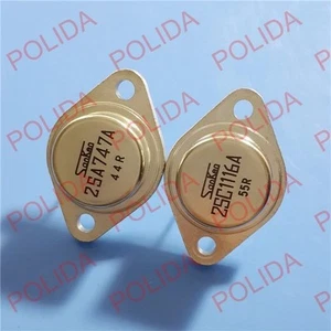 1PAAR ODER 2 STCK. Transistor SANKEN TO-3 2SA747A/2SC1116A A747A/C1116A - Bild 1 von 2