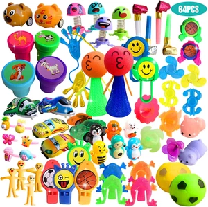 Party Favors for Kids, 64 Pcs Easter Small Toys Prizes Bulk, Easter Basket Goodi - Picture 1 of 12