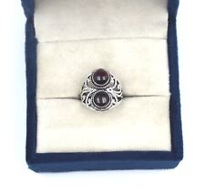 925 Sterling Silver Purple Amethyst Gemstone Handmade Jewelry Ring (US) Size-7''