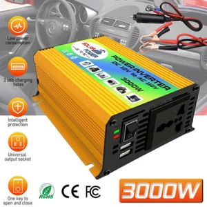 Car Power Inverter 3000W DC 12V to AC 110V Modified Sine Wave Solar Converter D - Picture 1 of 15