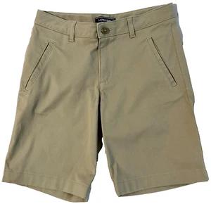 Lands End School Uniform Girls 14 Stretch Chino Bermuda Shorts Khaki - Picture 1 of 5