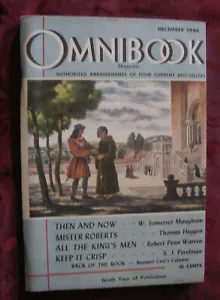 OMNIBOOK December 1946 W. Somerset Maugham S J Perelman Thomas Heggen - Picture 1 of 1