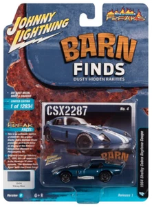 Johnny Lightning Freaks Barn Finds 1964 Shelby Cobra Daytona Coupe 1:64 Car - Picture 1 of 3