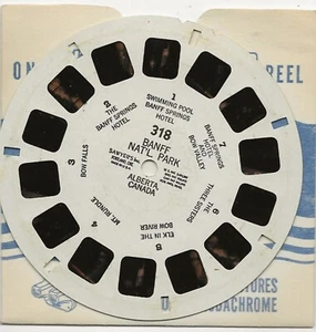 318 Banff Nat'l Park Alberta Canada Sawyer's View-master Reel No Copyright Date - Picture 1 of 1