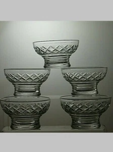 Sturt Crystal Cut Glass Set Of 5 Finger Bowl 2 1/3" - 23B - Picture 1 of 6