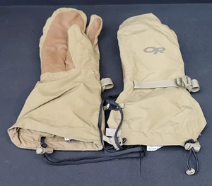 Outdoor Research AGS Firebrand TF Mitts SIZE SMALL Coyote Brown Gore-Tex - Picture 1 of 14