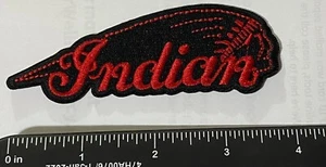 INDIAN MOTORCYCLE INDIAN HEAD DRESS IRON-ON BIKER PATCH - Picture 1 of 2