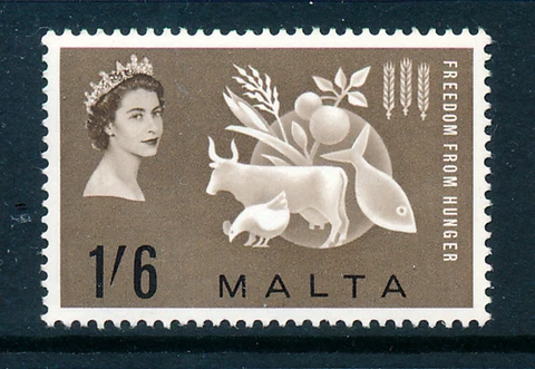 MALTA 1963 FREEDOM FROM HUNGER  MNH Cover