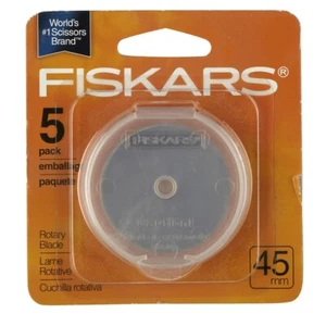FISKARS 5pk Straight Rotary Blades 45 mm - Picture 1 of 5