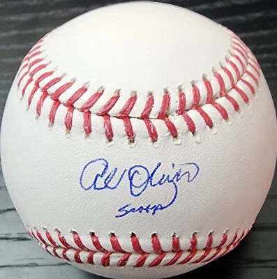 Pirates AL OLIVER Nickname “Scoop” Autographed OMLB Baseball Beckett COA - Image 1 of 4