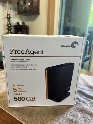 SEAGATE 500gb FreeAgent Pro External Hard Drive USB 2.0/Esata Backup New Sealed - Image 1 of 4