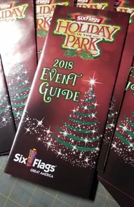 Park Map: Holiday in the Park - Six Flags Great America 2018 - Gurnee, IL - Bild 1 von 3