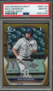 BB - 2023 - Bowman Chrome - Gold - Max Anderson - #BDC144 - PSA 10 - Bild 1 von 2