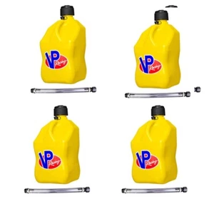 Jarra de combustible VP Racing Motorsports cuadrada amarilla de 5,5 galones con manguera x 4 - Imagen 1 de 1