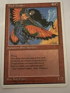 Bird Maiden Fourth Edition 1995 - Magic The Gathering MTG Card  - Picture 1 of 1