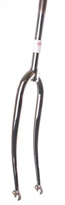 26" 1" Threaded Steerer Bike / Bicycle Rigid Fork - Chrome (poss 700c) - Image 1 of 3