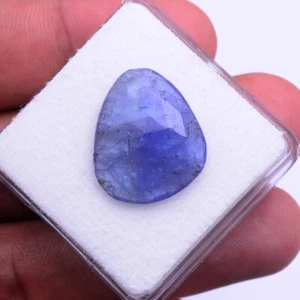 Enorme piedra preciosa suelta corte a cuadros de 20 mm*17 mm de tanzanita natural sin tratar de 13,15 quilates - Imagen 1 de 6