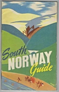 1950's SOUTH NORWAY GUIDE Booklet Norwegian Hotel Company Illustrated TRAVEL - Picture 1 of 5