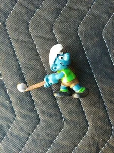 Smurf Figures SCHLEIGH PEYO 1980s Field Hockey Golf Vintage - Picture 1 of 4