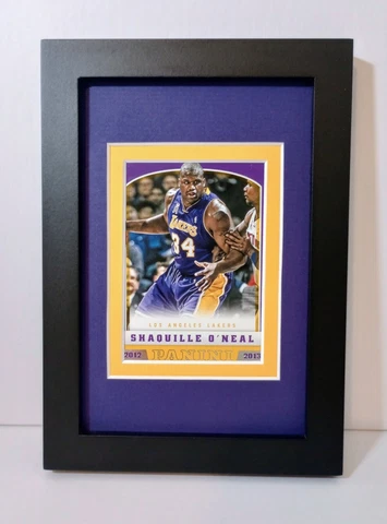 Shaquille O'Neal Lakers Display Custom Framed NBA Basketball Card Plaque Shaq Cover