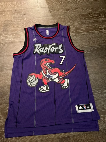 Adidas Toronto Raptors Kyle Lowry Hardwood Classics NBA Basketball Jersey Siz XL Cover