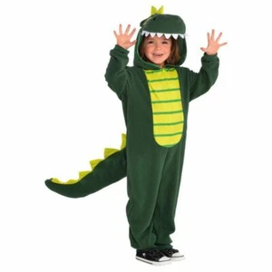 Zipster Dinosaur Child Boys Girls Small 4-6 One Piece Costume - Picture 1 of 3