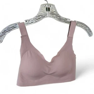 Women's Simple Seamless Push Up Bra Wireless Comfort Size Medium Camel NEW - Picture 1 of 8