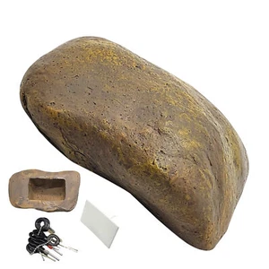 OUTDOOR ROCK HIDE A KEY HOUSE HOME Emergency Spare Key Car Holder Hider Safe - Picture 1 of 9