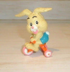 Vintage PVC Bunny Rabbit Riding Tricycle Easter Toy - Hong Kong - Picture 1 of 4