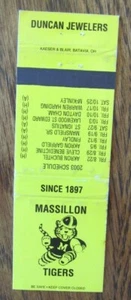 FOOTBALL: 2003 MASSILLON TIGERS SCHEDULE (SPORTS MATCHBOOK MATCHCOVER) -F9 - Picture 1 of 1