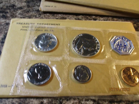 1958 U.S. PROOF SET IN OGP    MM Cover