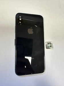 Marco de carcasa trasera de vidrio para Apple iPhone X 100 % OEM gris grado B - Imagen 1 de 2
