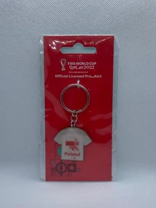 FIFA World Cup Qatar 2022 Nation Pride Jersey Keychain (Poland) - Picture 1 of 2