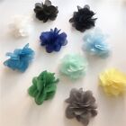 20pcs DIY Chiffon Flowers Mesh Floral Craft for Wedding Dress Hat Material Decor