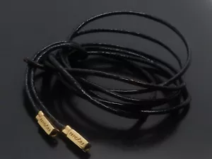 Pandora 14Kt Gold Leather Lariat Cord Necklace 585 ALE  350960CBK-100 - Picture 1 of 14