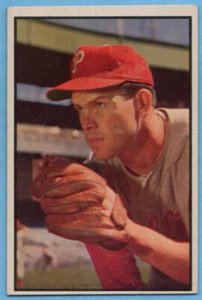 1953 Bowman Color #65 Robin Roberts EX/EX WRINKLE Phillies HOF A5628 - Picture 1 of 2