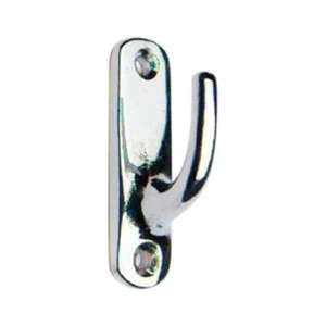 2 ganchos traseros de cortina enchapados en cromo 45 mm cortinas - Imagen 1 de 1