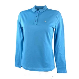 Chervo Damen Polo Golfpolo lang Arm Ausia COMFORT blau 579 neu - Picture 1 of 1