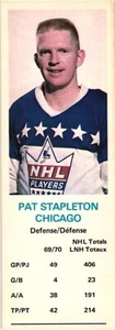1970-71 Dad's Cookies Pat Stapleton Chicago Blackhawks EXMT - Picture 1 of 2